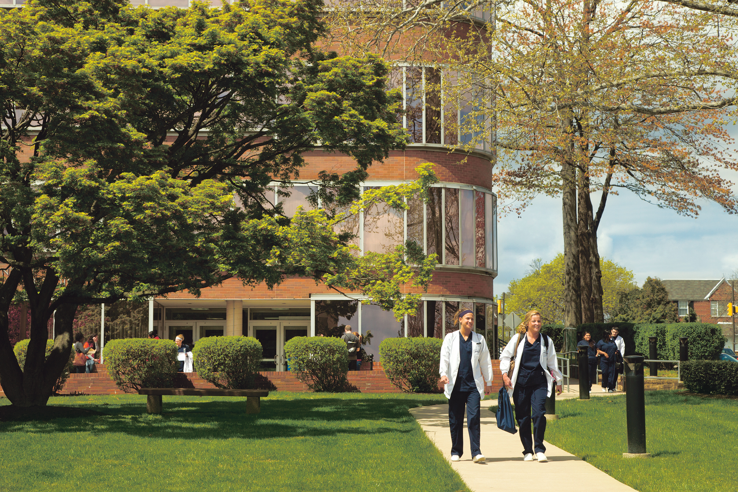 2Nurses_004.jpg Nurses walking through campus