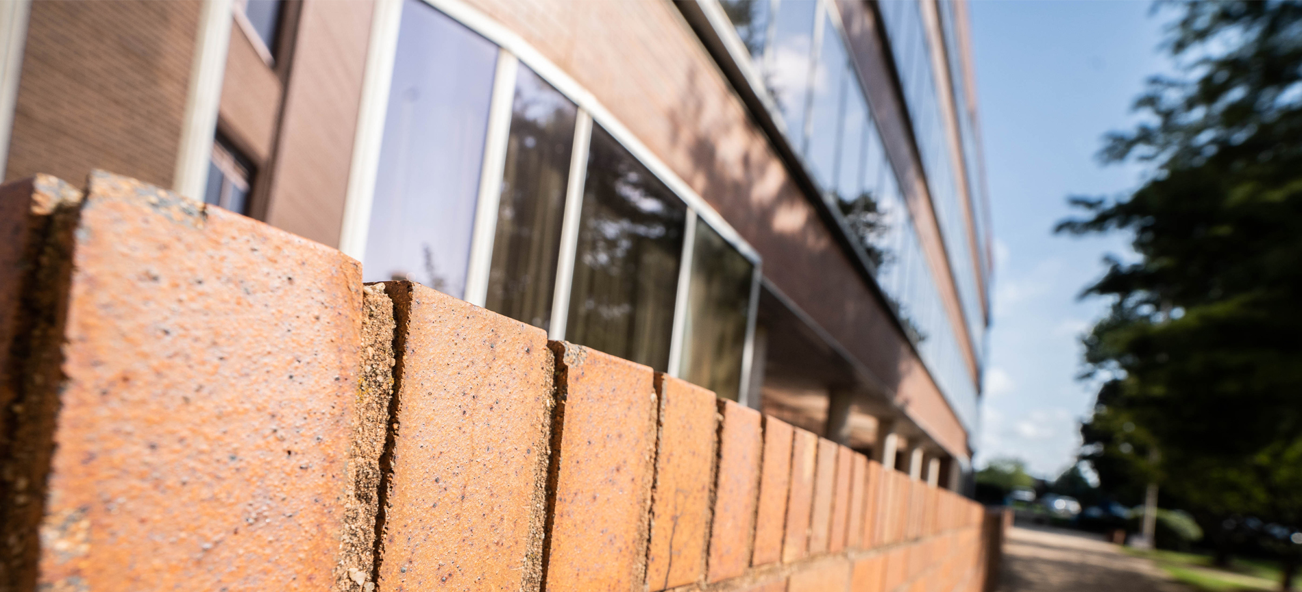 Brick Outside of Nursing Education Building