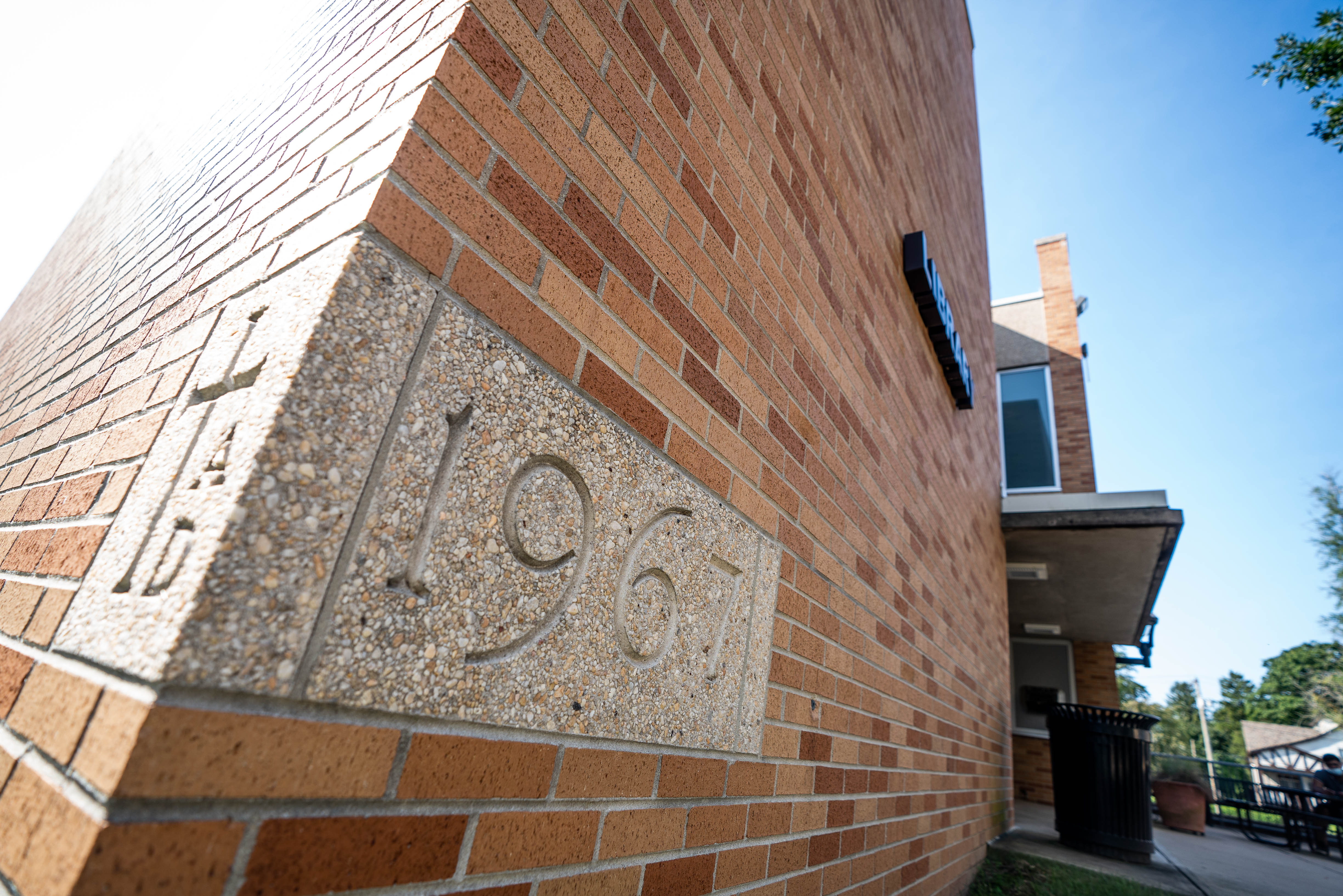 1967 cornerstone on library