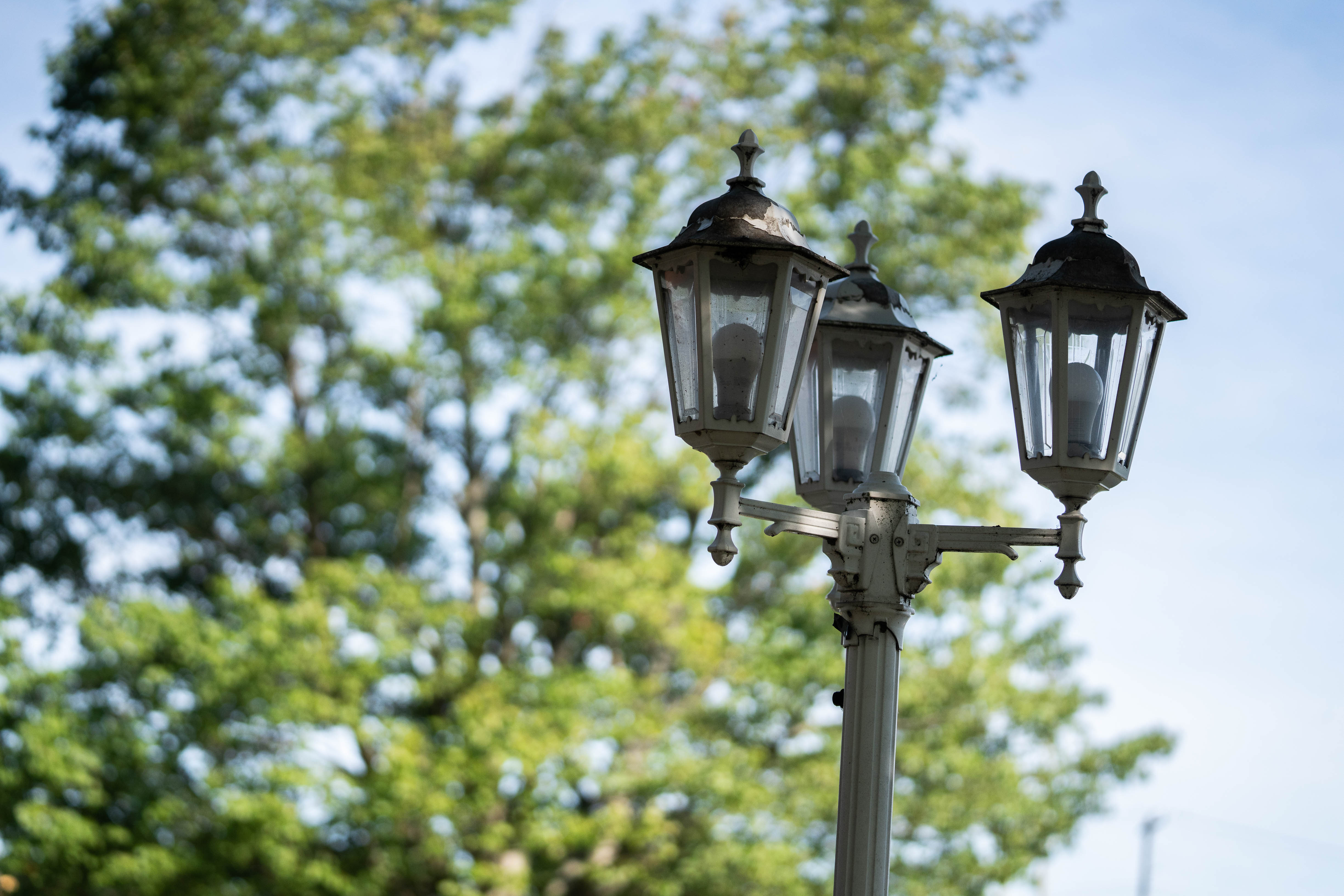 Lamppost on campus