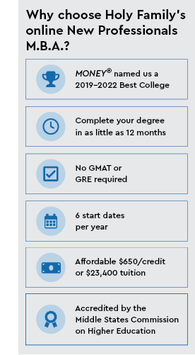 Why choose Holy Family's New Professional MBA?