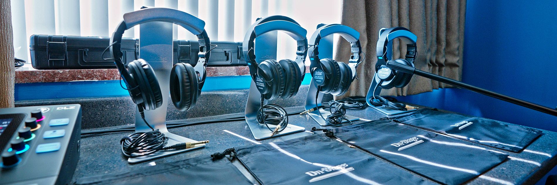 Headphones in the Podcast Studio