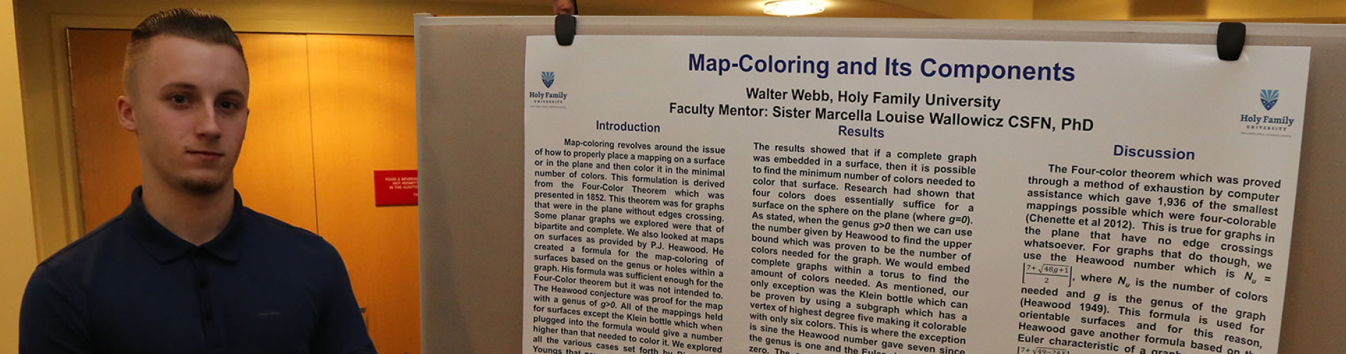 Student presents research