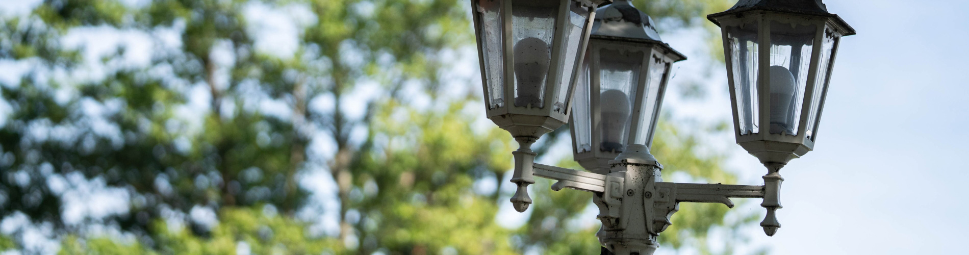 Lamppost on campus