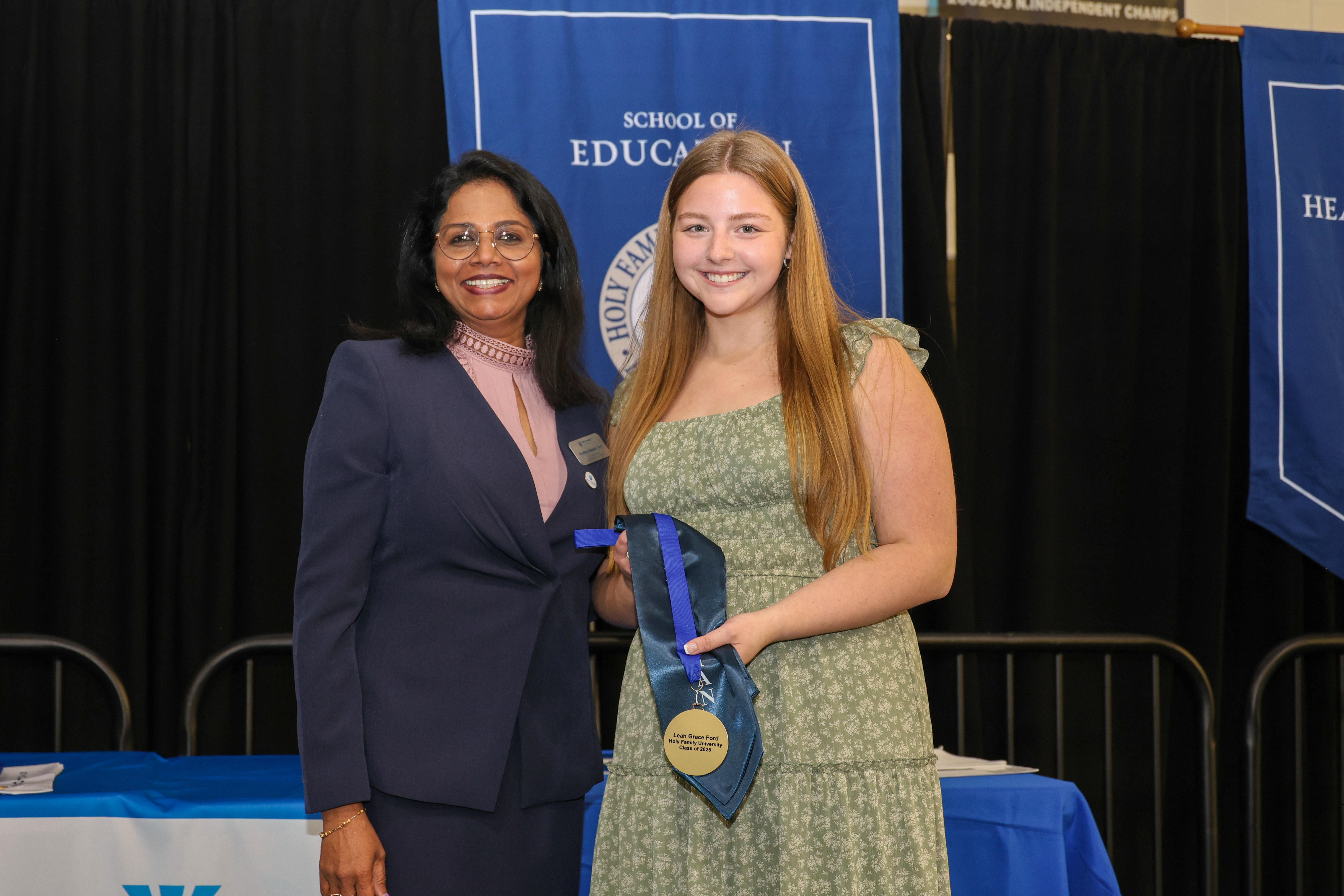 Dr. Alappat (left) and Leah Ford (right).