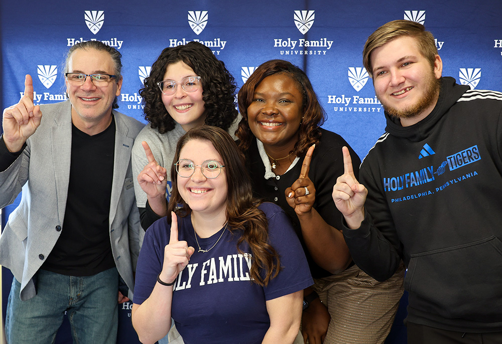Students posing for National First-Generation Student Day