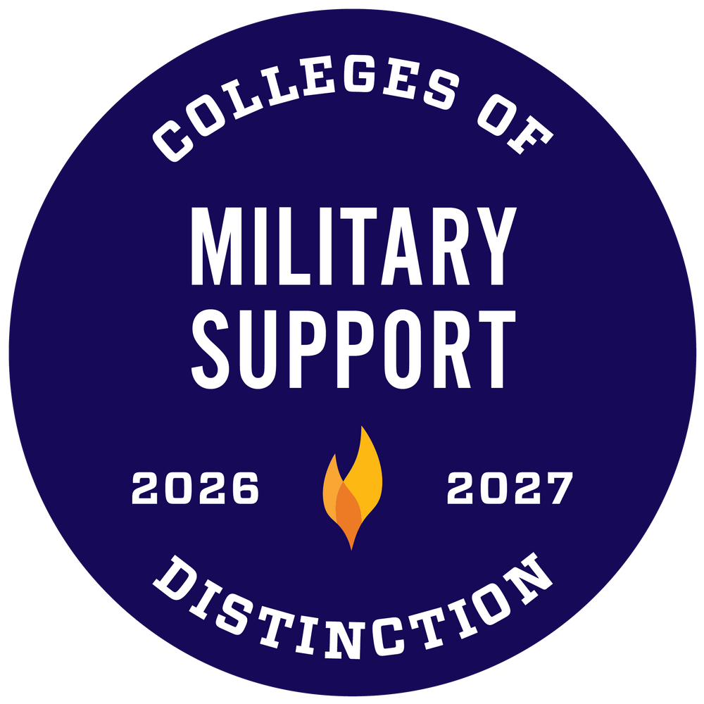 Colleges of Distinction's Military Support badge for 2026-2027