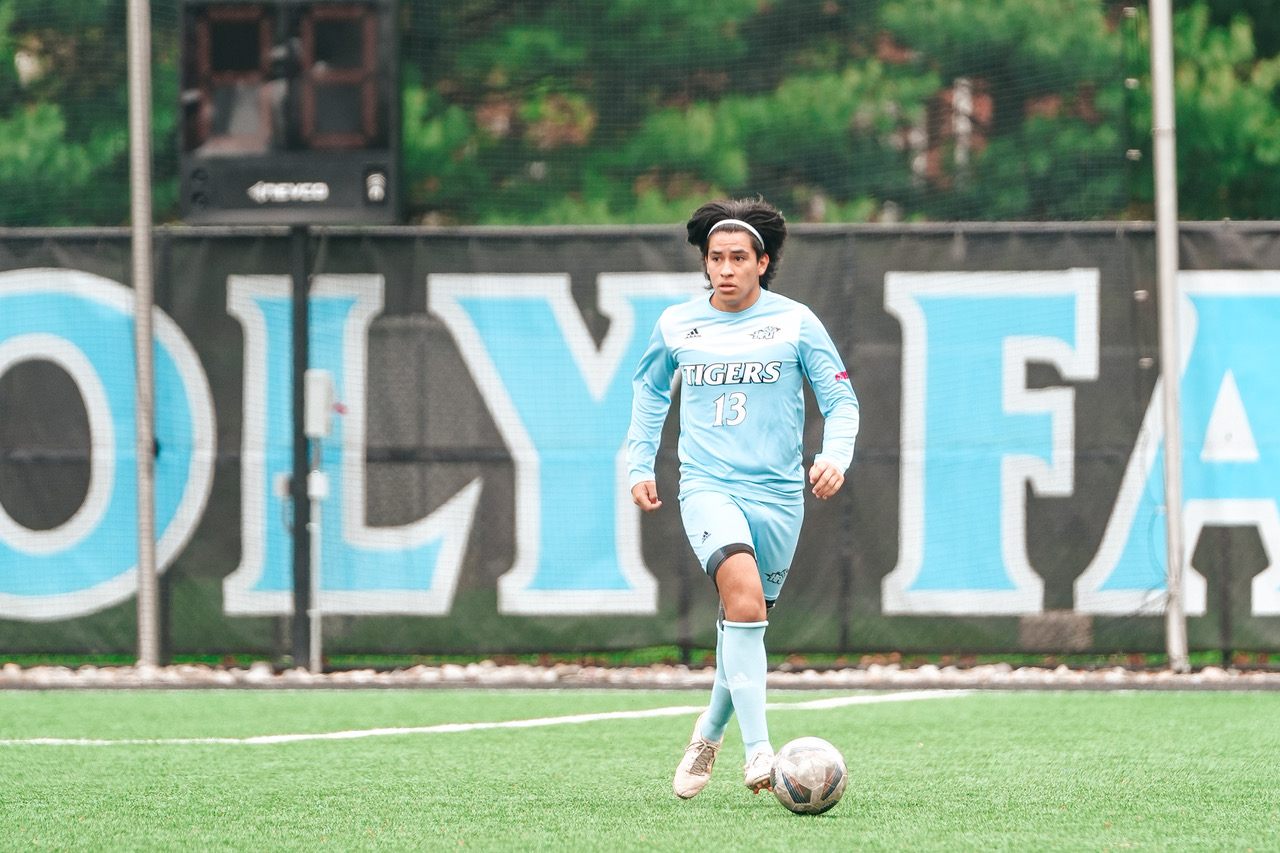 Angel Lavastida on soccer pitch