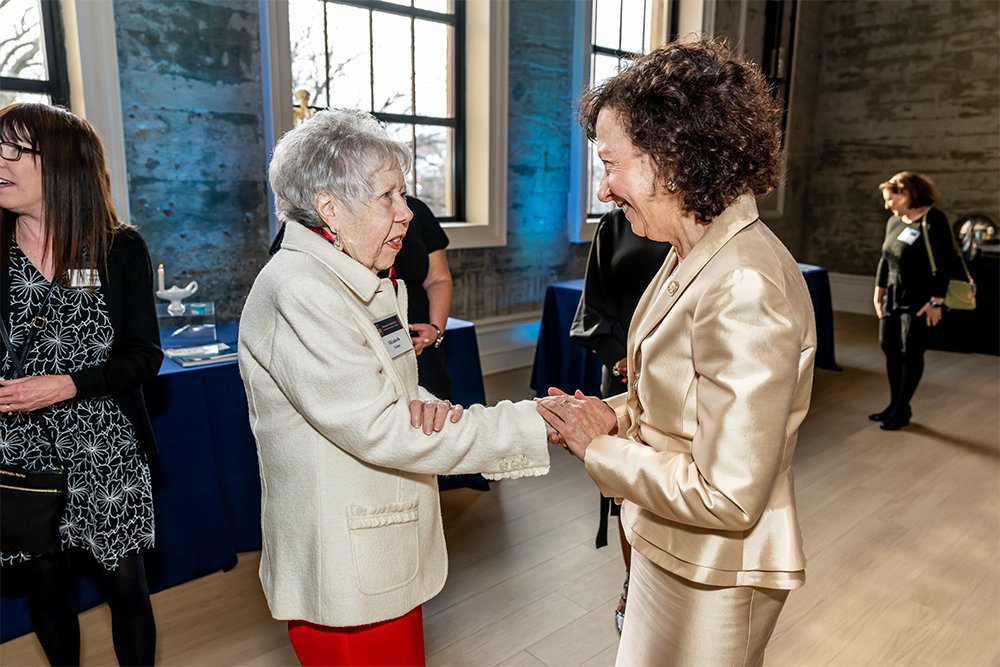 Faculty, alumni, and sponsors celebrating 50 years of nursing excellence at the Switch House gala.