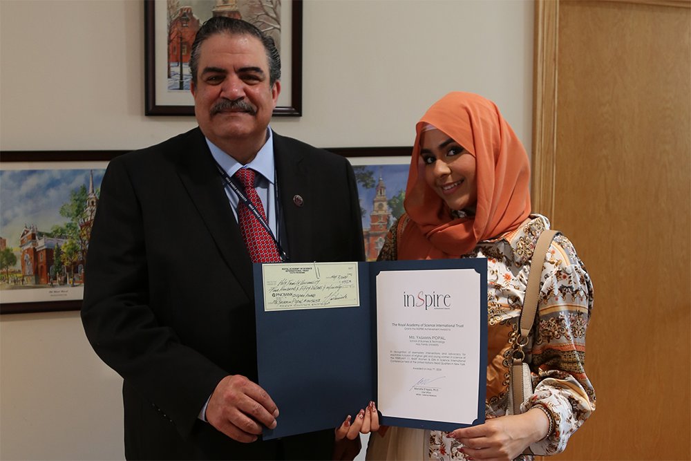 Prince Adnan El-Hashemite and recognized student