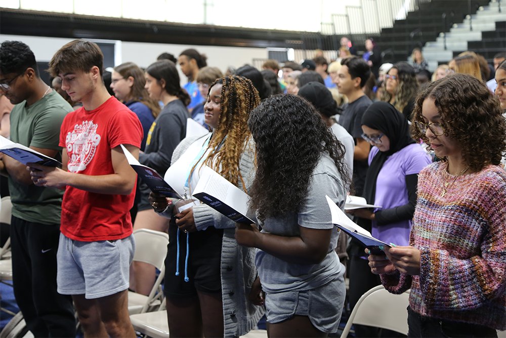 Members of the largest first-year class in university history gathered for the 2024 Convocation ceremony.