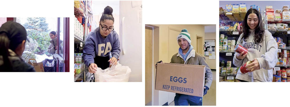 Students volunteering