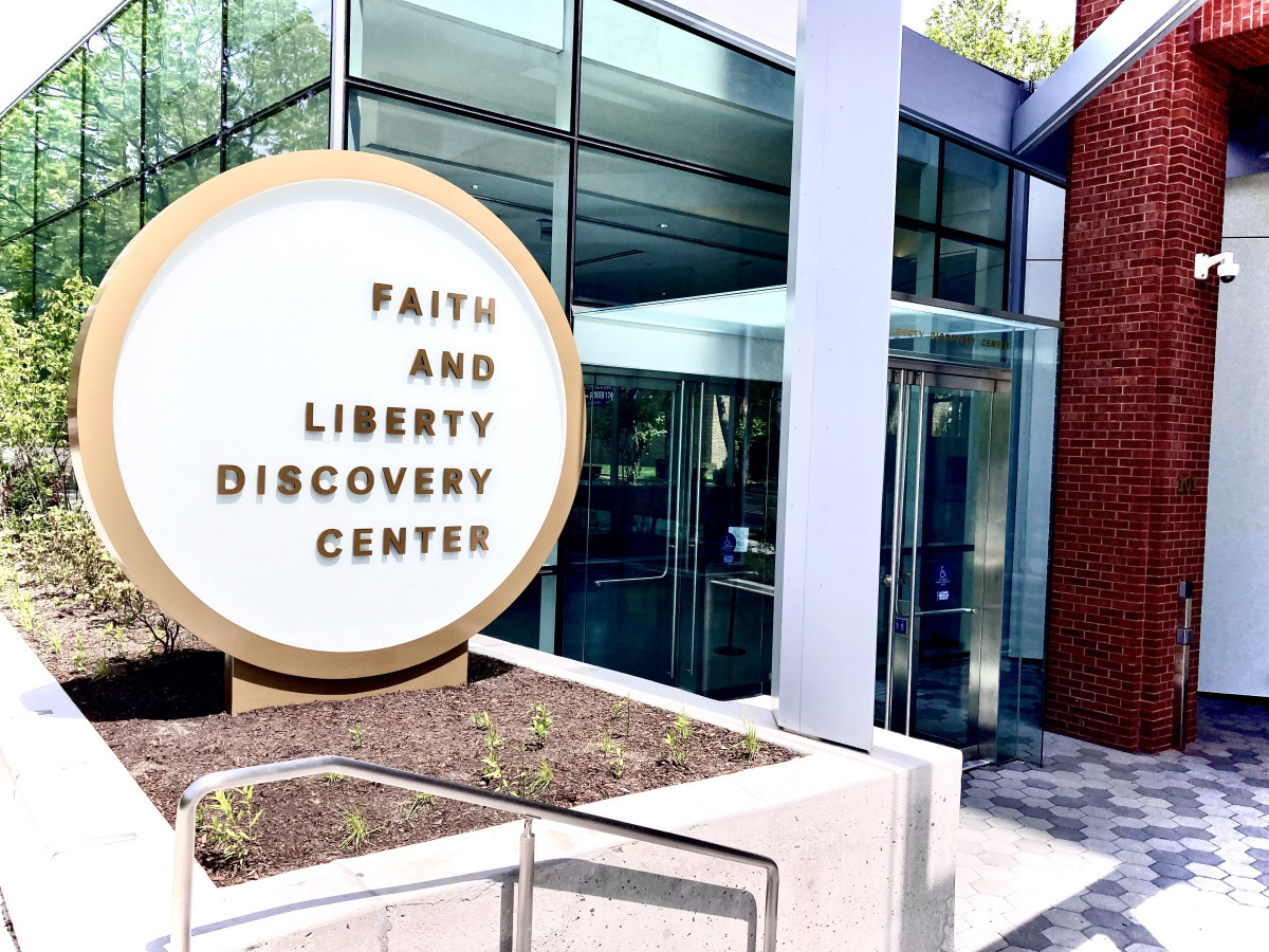 Entrance to the Faith and Liberty Discovery Center
