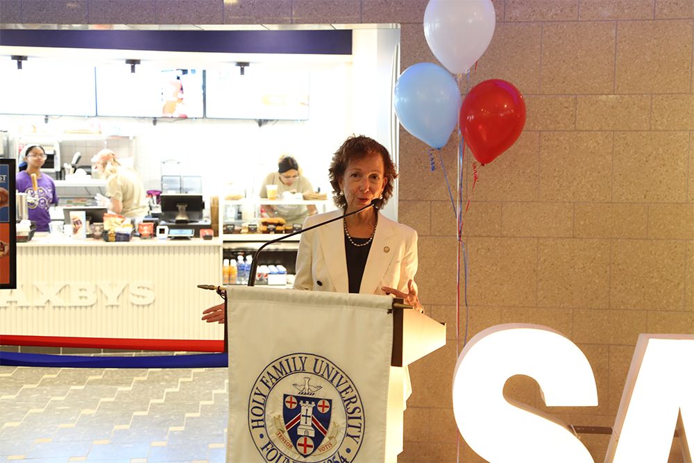 Dr. Prisco at Saxbys opening