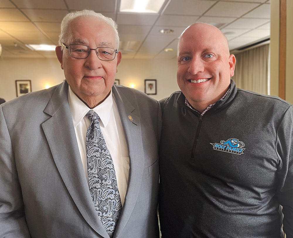 Albert M. Tantala, Sr. and Board Chair Mandia