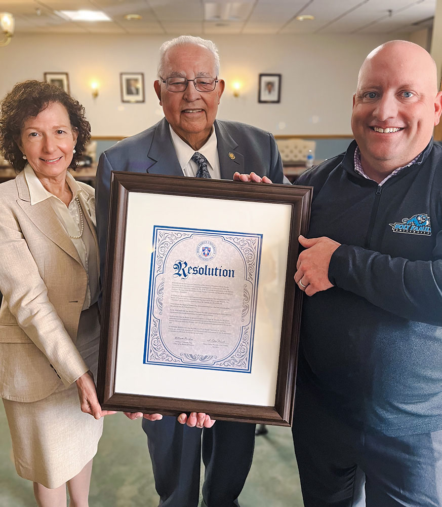 Albert M. Tantala, Sr., Board Chair Mandia and Dr. Prisco