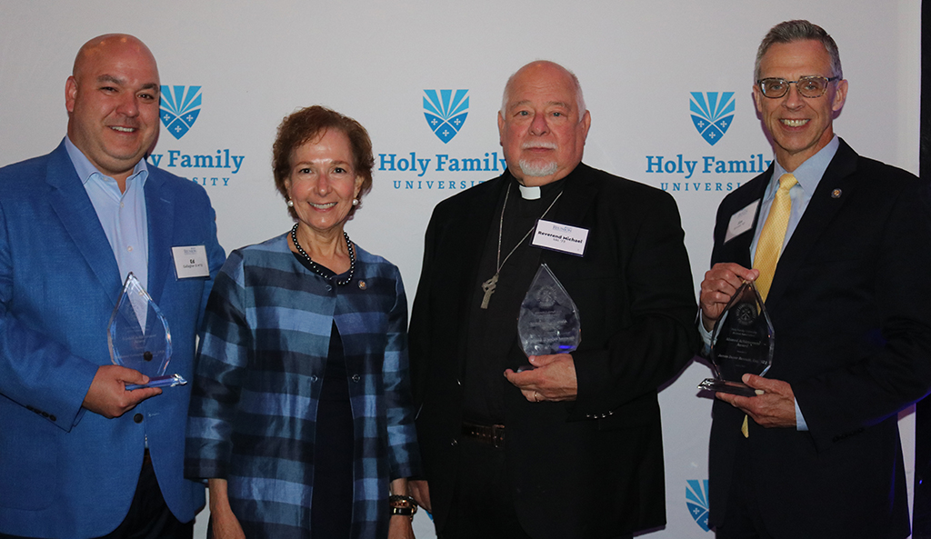 Dr. Prisco and the 2022 Alumni Achievement Award recipients.