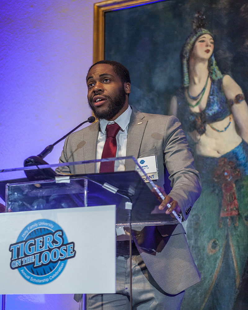 Kharon Randolph ’22 sharing his student experience