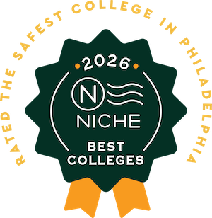 2026 Niche Best Colleges badge - Safest College in Philadelphia