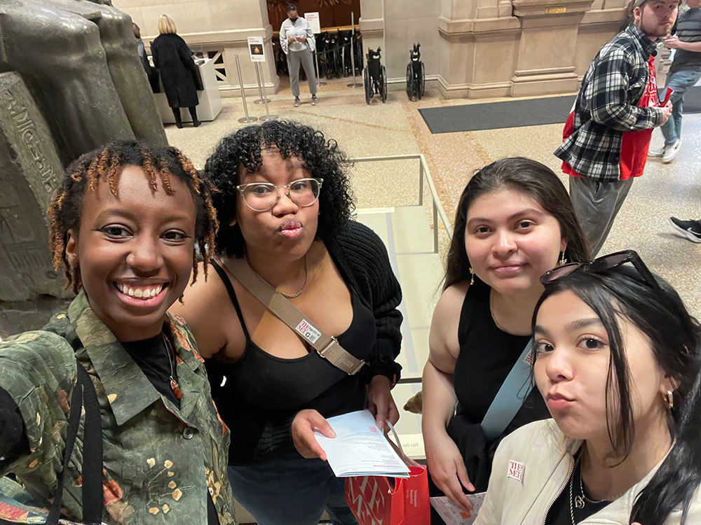Holy Family University students at the Met
