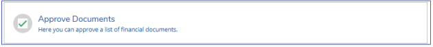 Approver's screen