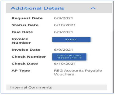 Voucher details screen