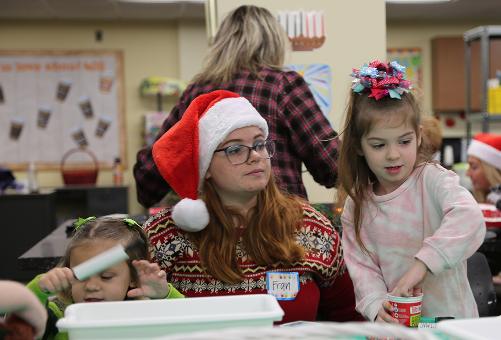 Children having fun at School of Education Holiday Event