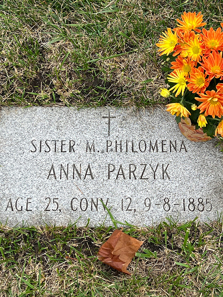 Sister Philomena's burial place.