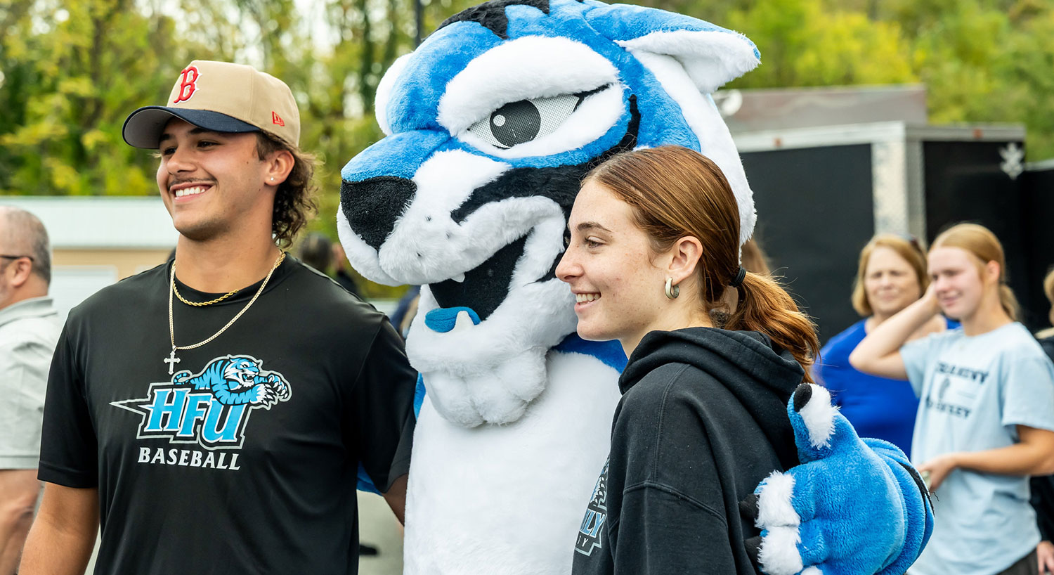 TigerFest students with mascot