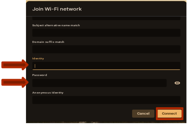 WiFi Settings screen