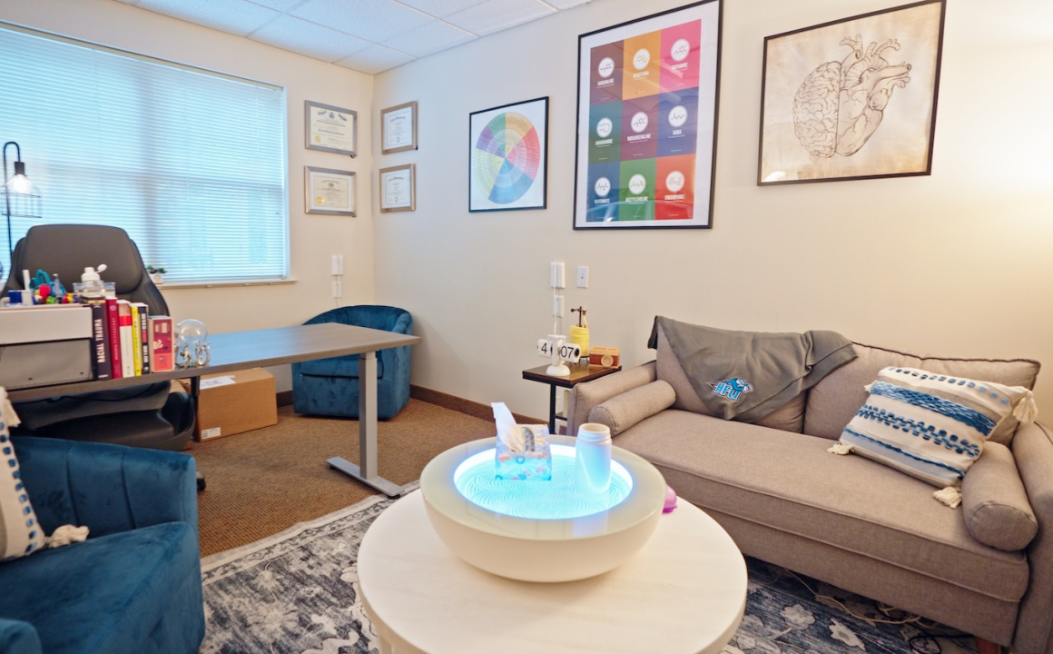 The new counseling space in Delaney Hall