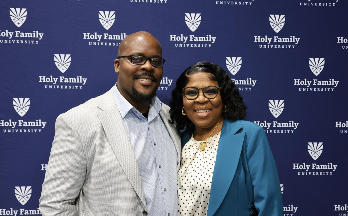 Nigerian-born Stella Eke-Okoro receiving her nursing pin from her son