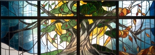 Mission-HFU Detail Photos-A7308471-September 08, 2020.jpg Stained glass in the Holy Family University chapel