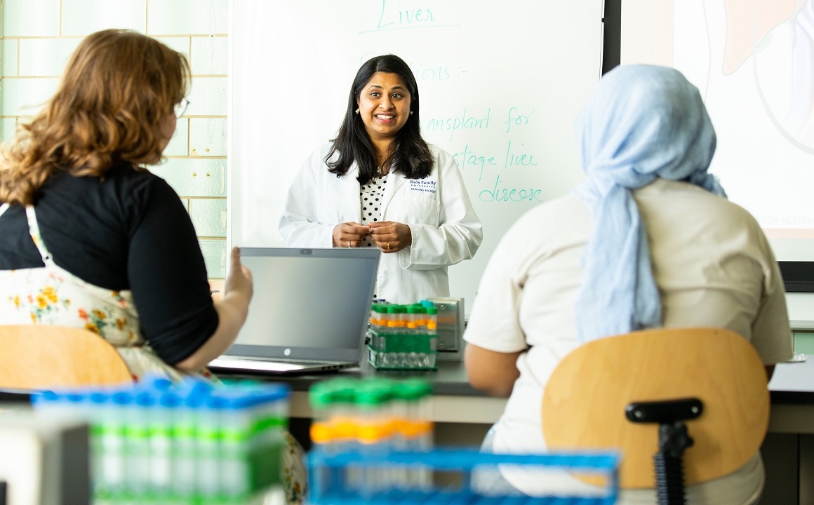 Jinsy Mathew, DNP, MSN, RN, associate dean and assistant professor, School of Nursing & Health Sciences