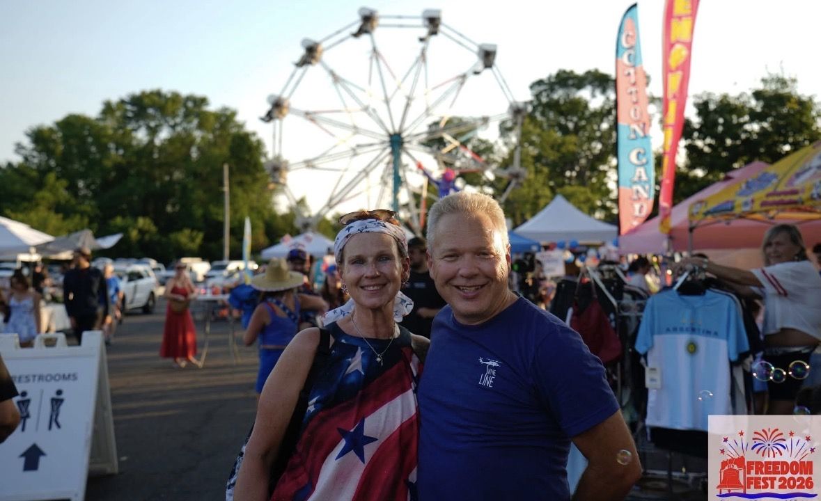 FreedomFest "brings us back to the basics and instills a real sense of civic pride,” says Dana Russikoff '92, who founded the annual event with her husband, Ron.
