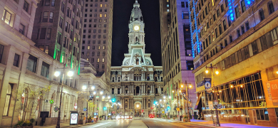 City Hall, Philadelphia at night