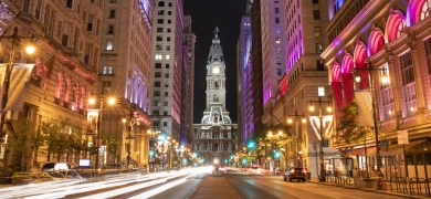 City Hall, Philadelphia at night
