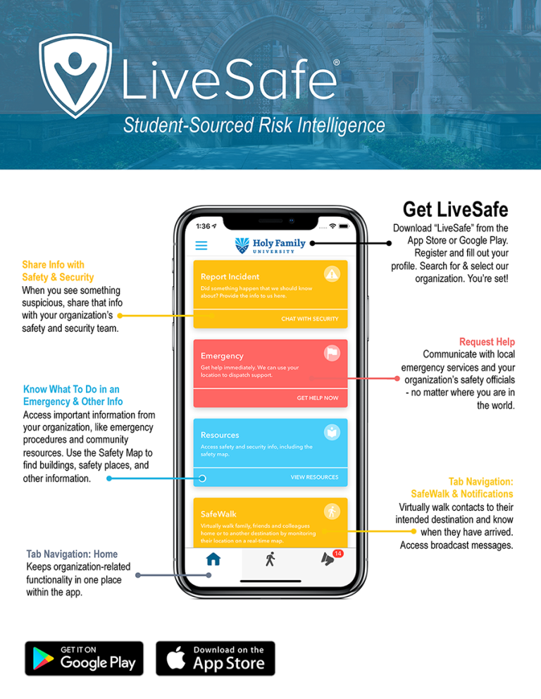 LiveSafe App Directions for Download