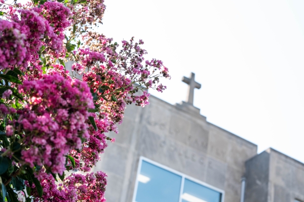 Holy Family Hall Rooftop Cross