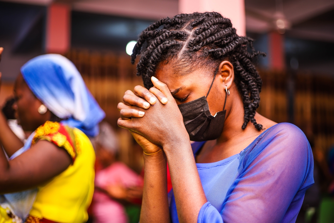 Girl praying